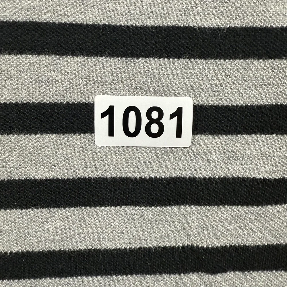 Polo Ralph‎ Lauren Custom Fit Polo Shirt Mens XL Black Gray Striped Cotton Knit